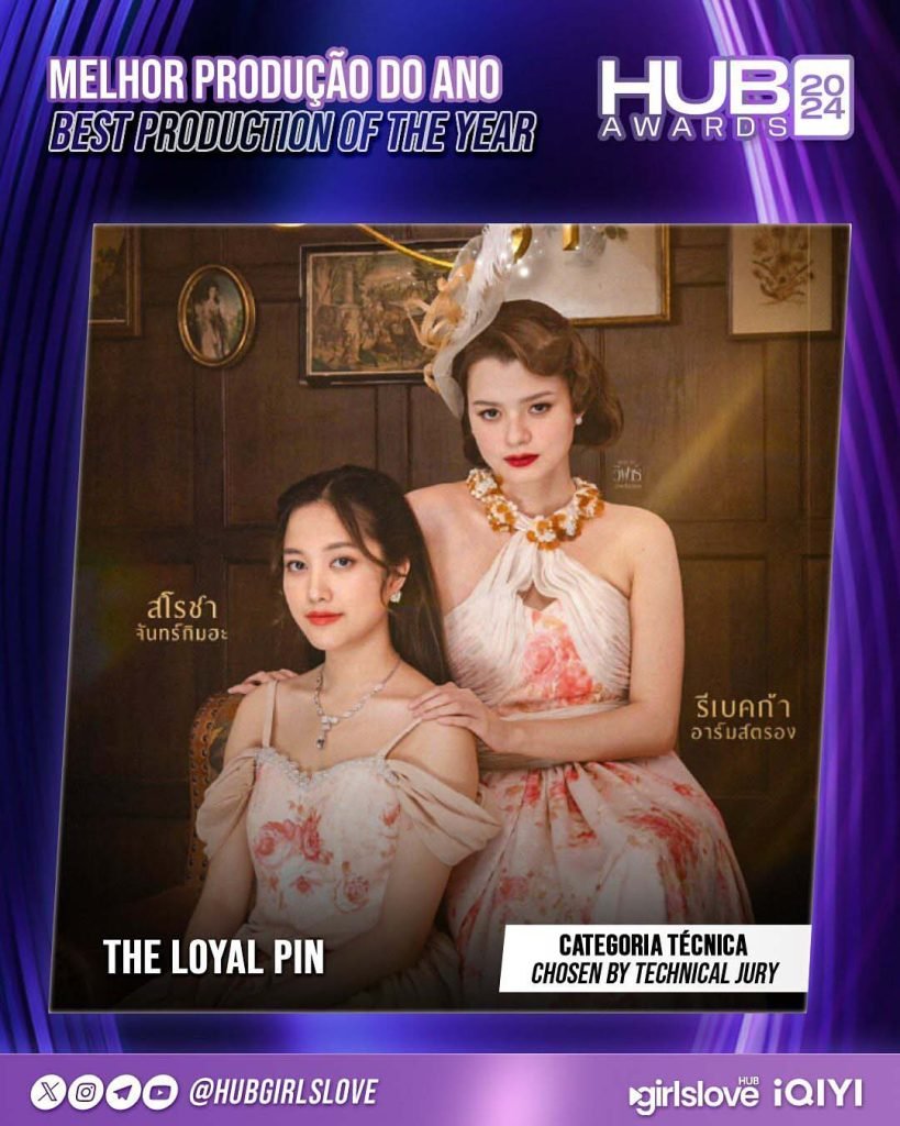 The loyal Pin celebrating Production of the Year win at the 2025 Hub Awards