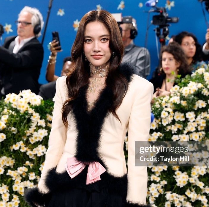 Freen Sarocha at the Met Gala in New York City, representing Valentino.