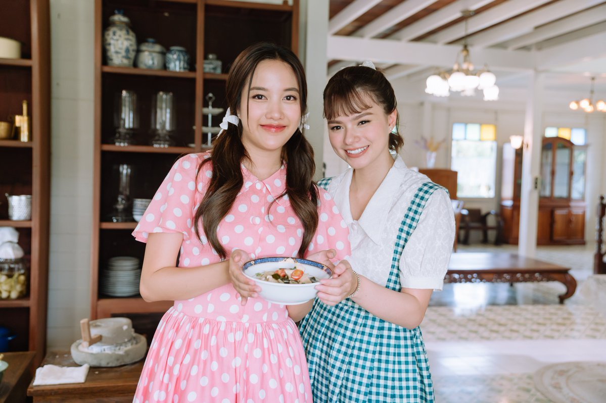 Freen Sarocha as Pin and Becky Armstrong as Princess Anin, the FreenBecky duo who star in The Loyal Pin.